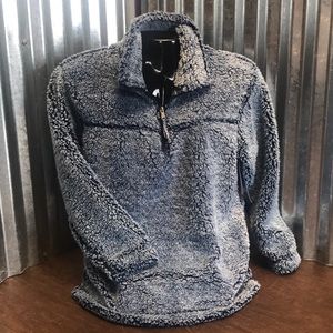 Super soft sherpa 1/4 zip pullover